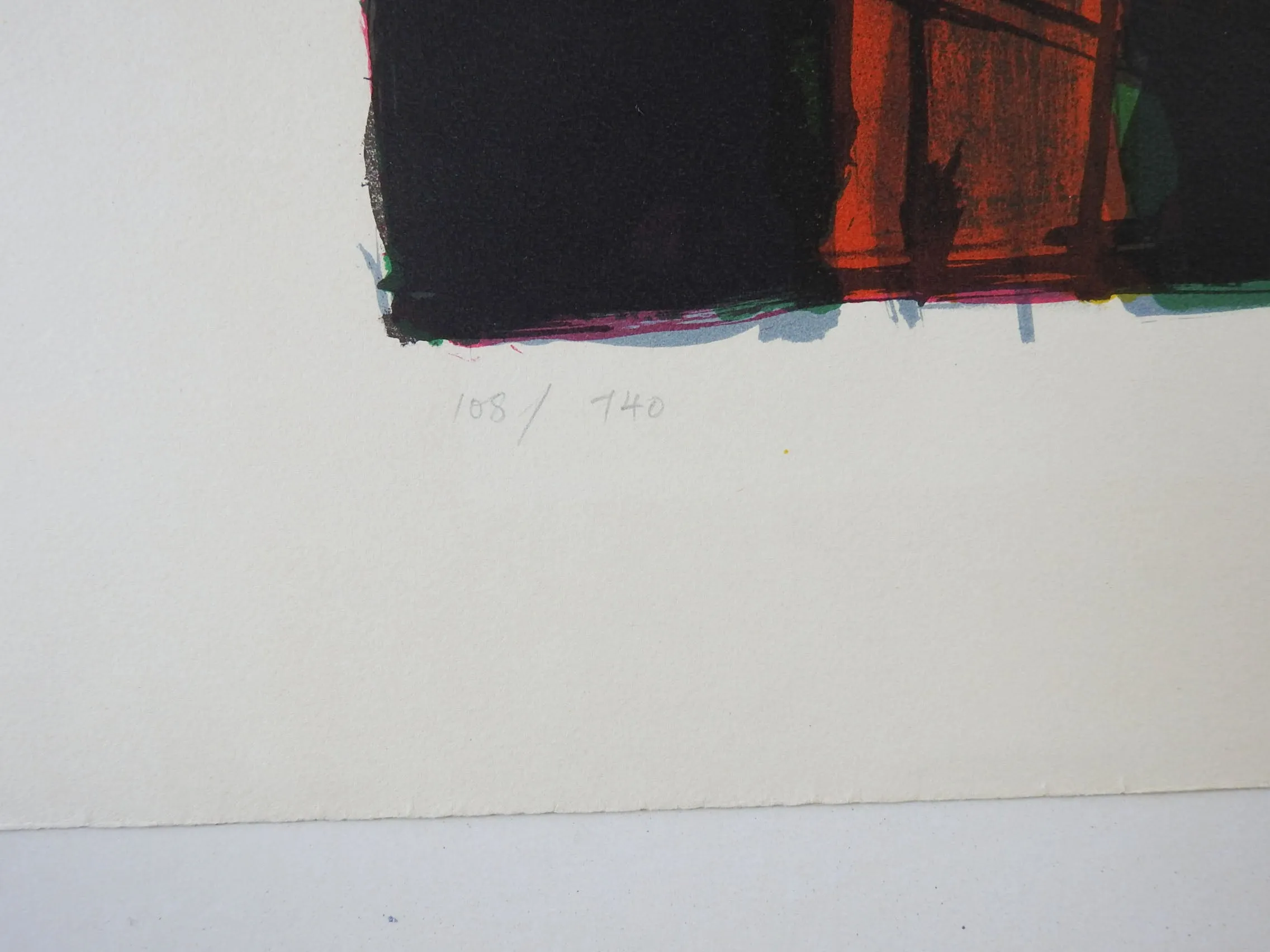 Hans Falk Abstract Still Life Lithograph