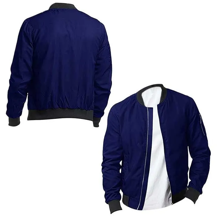 Ink Blue Bomber Men's Jacket