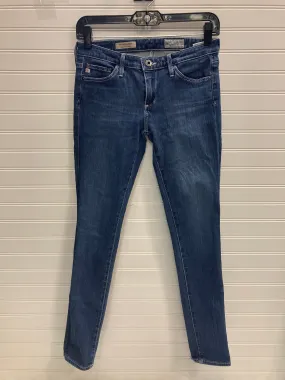 Jeans Skinny By Ag Jeans In Blue Denim, Size: 2