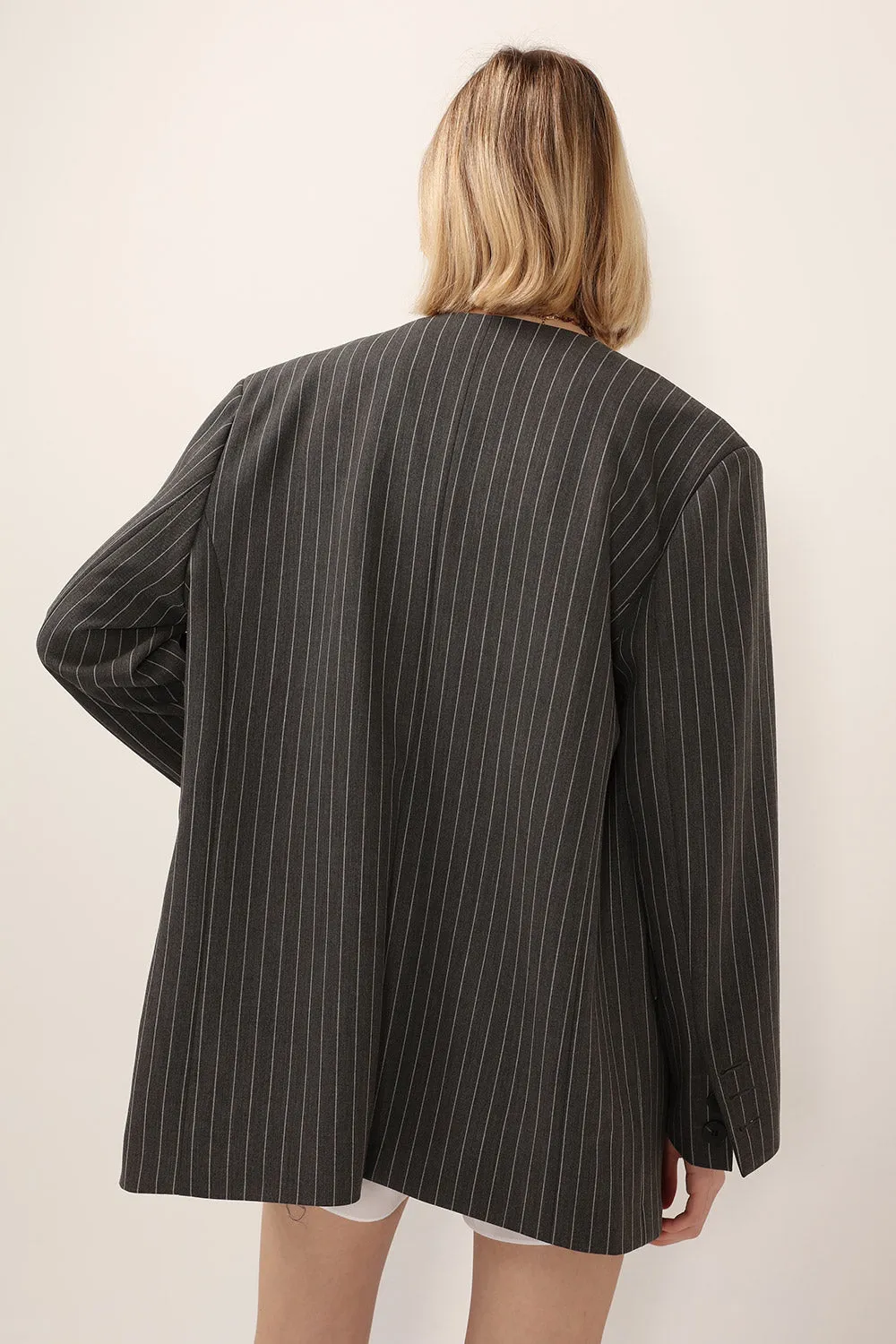 Jessica Pinstripe Jacket