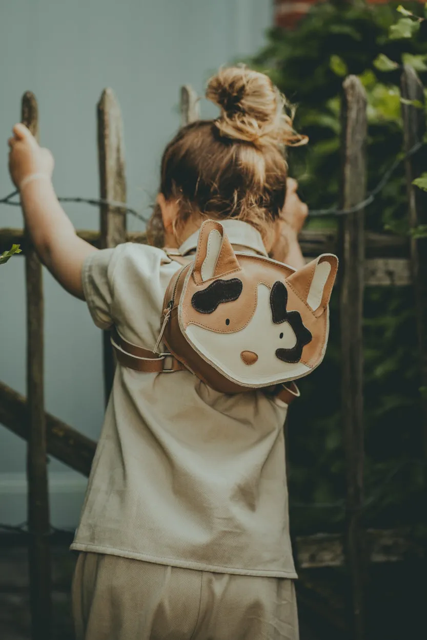 Kapi Exclusive Backpack | Calico Cat | Nutmeg Leather