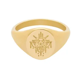 Live By The Sun Signet Ring