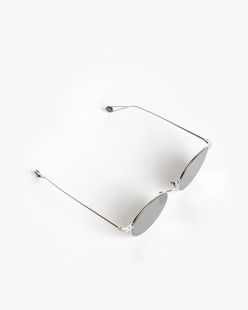 Madeline Sunglasses in White Gold