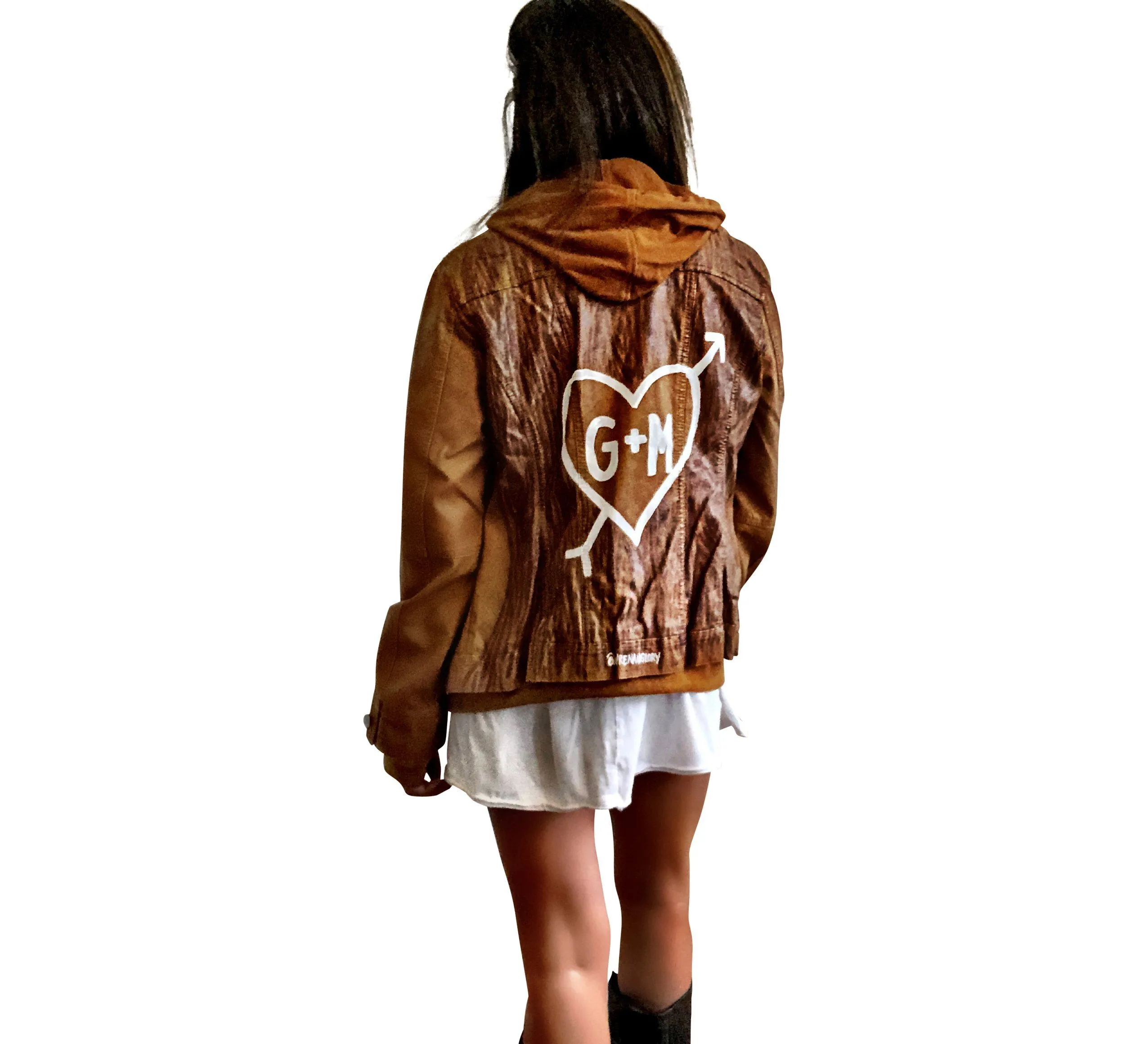 'ME   YOU' LEATHER JACKET