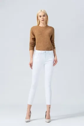 Mid Rise Cropped Skinny Jeans