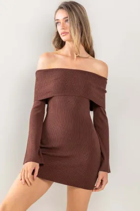 NATALIE OFF SHOULDER YOKO MINI DRESS