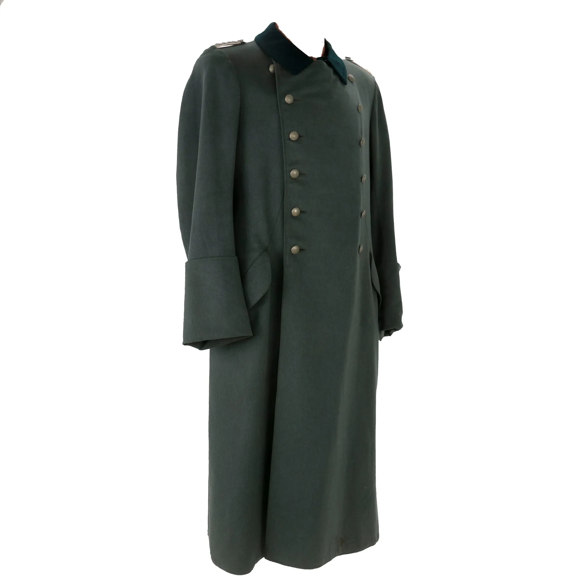 Original German WWII Heer Infantry Major Officer's Wool Greatcoat