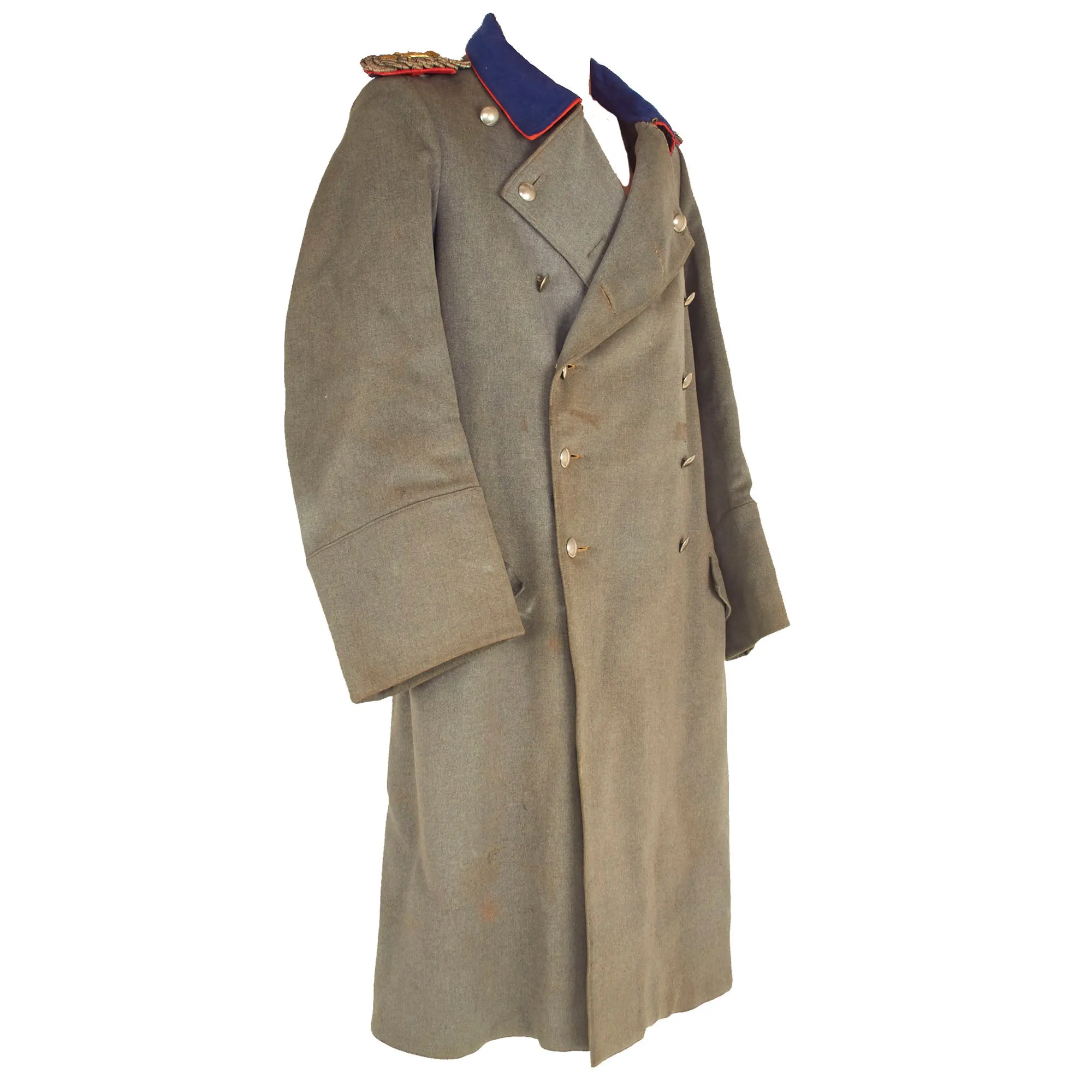 Original Imperial German WWI 17th Royal Bavarian Infantry Colonel’s Feldgrau M-1915 Greatcoat