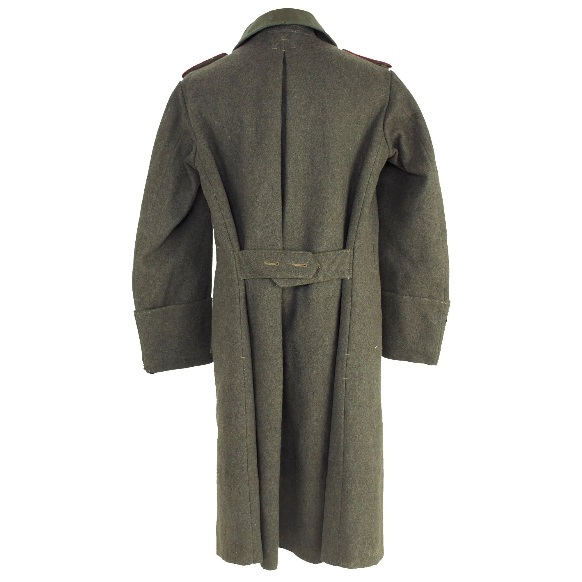 Original Imperial German WWI Feldgrau M-1915 Greatcoat With Hussar Regiment Shoulder Boards - Dated 1918