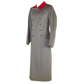 Original Imperial German WWI Prussian Infantry Officer Sable Gray M-1915 Greatcoat