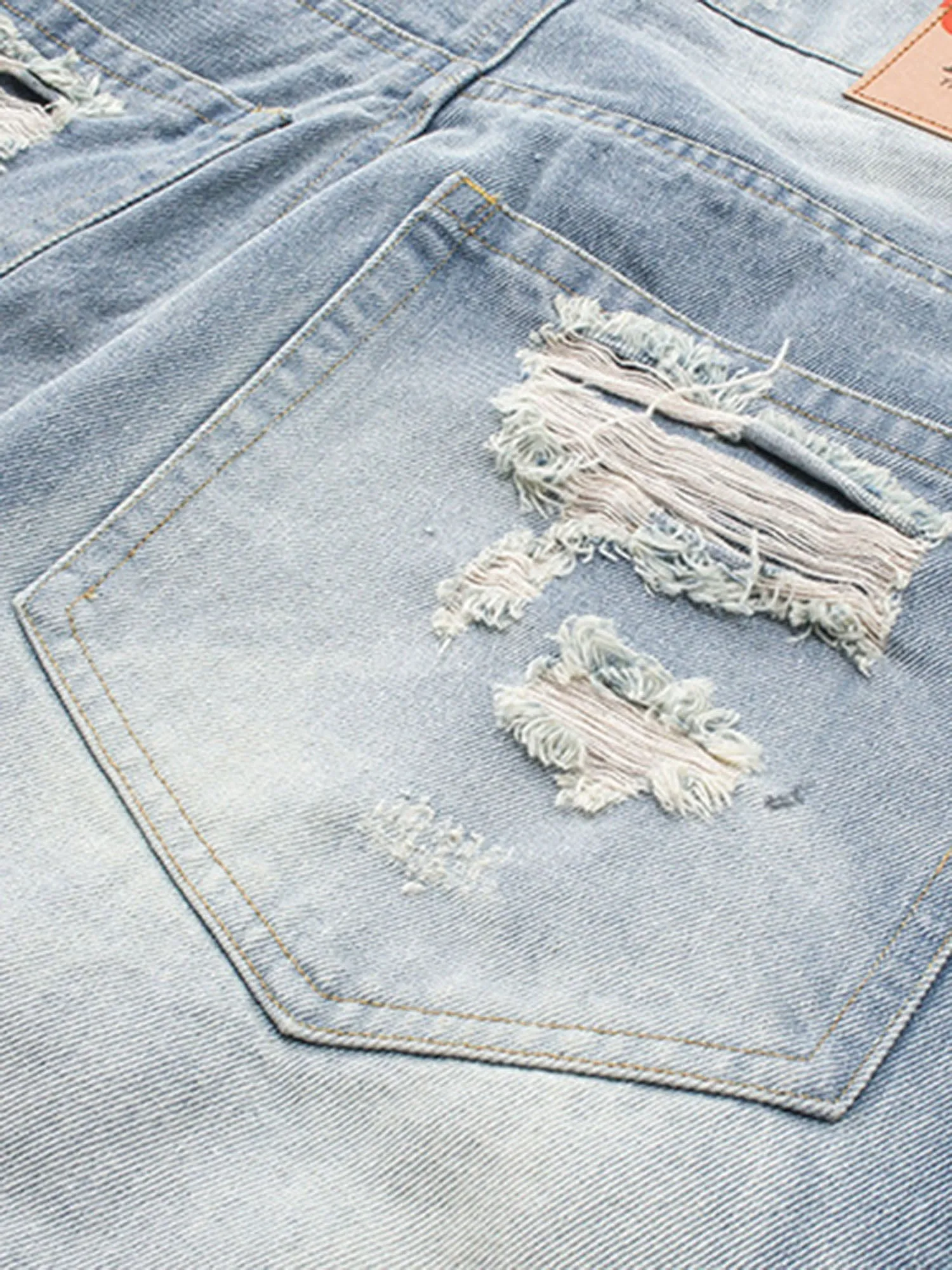 Personalized Cut Hand-printed Jeans