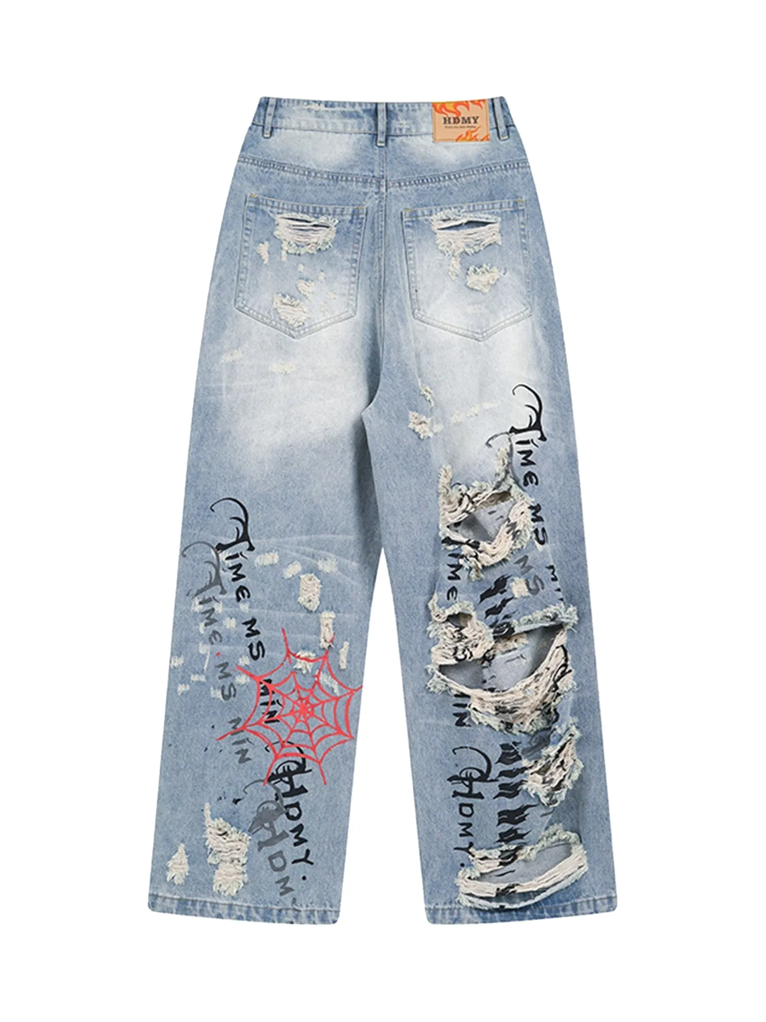 Personalized Cut Hand-printed Jeans