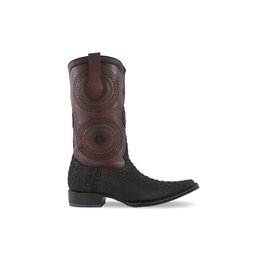 Platino Texas Country Exotic Boot Python Choco Versi