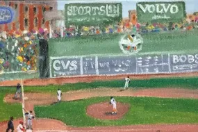 "Fenway Park - Boston" by Rowenna Anderson - Oil Painting