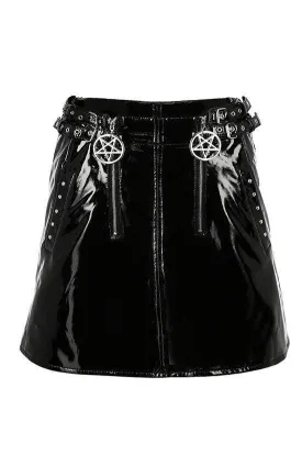 Restyle - Double Vinyl Pentagram Skirt