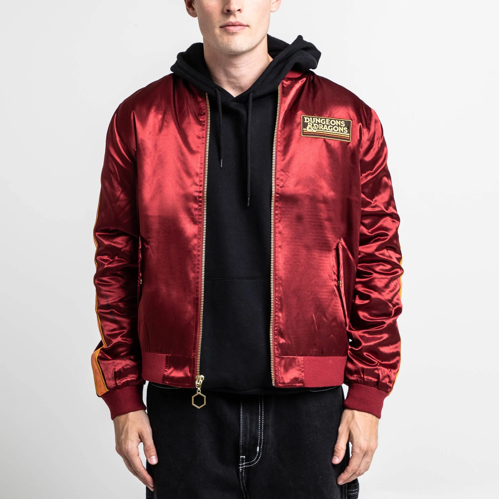 Retro Red Dragon Bomber Jacket