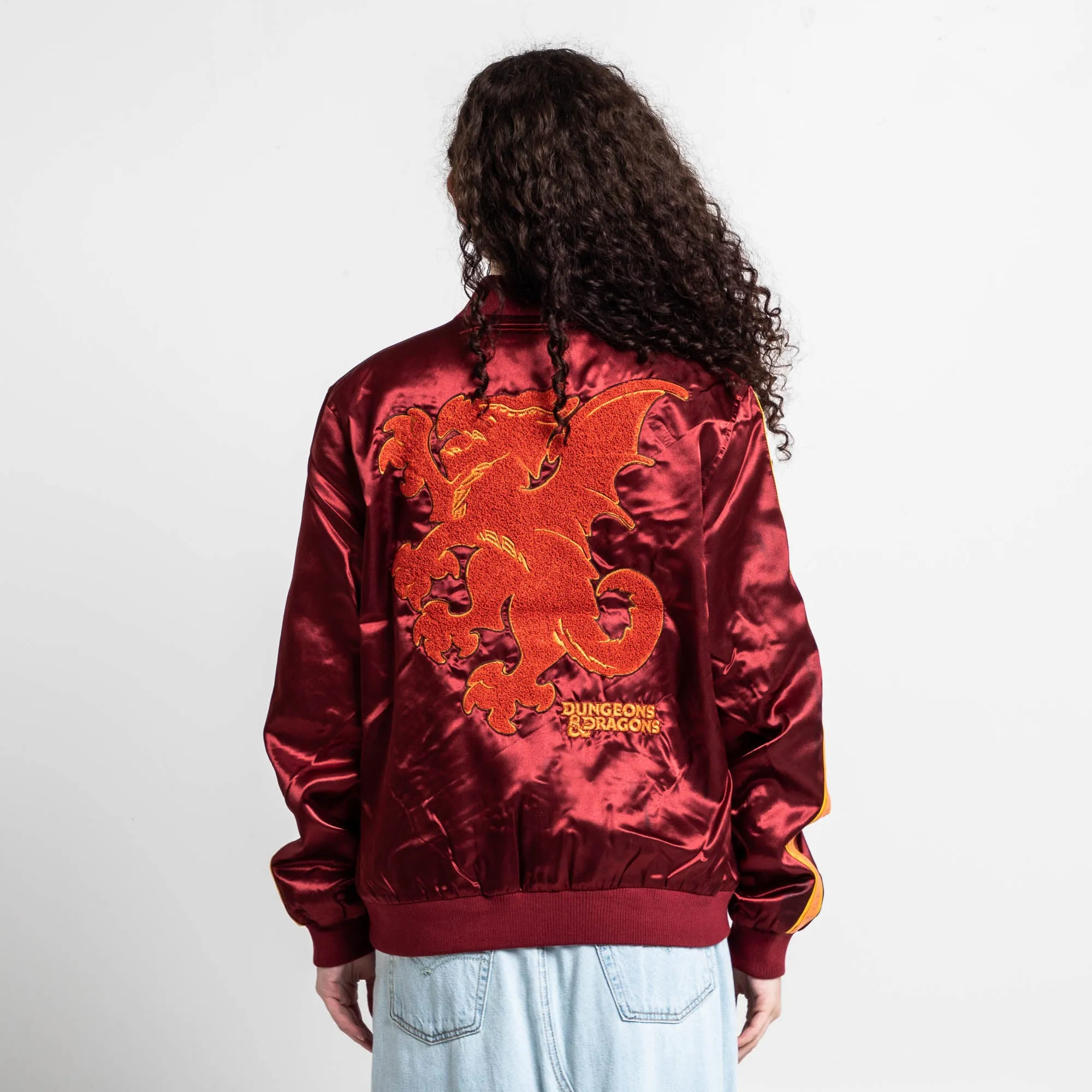 Retro Red Dragon Bomber Jacket