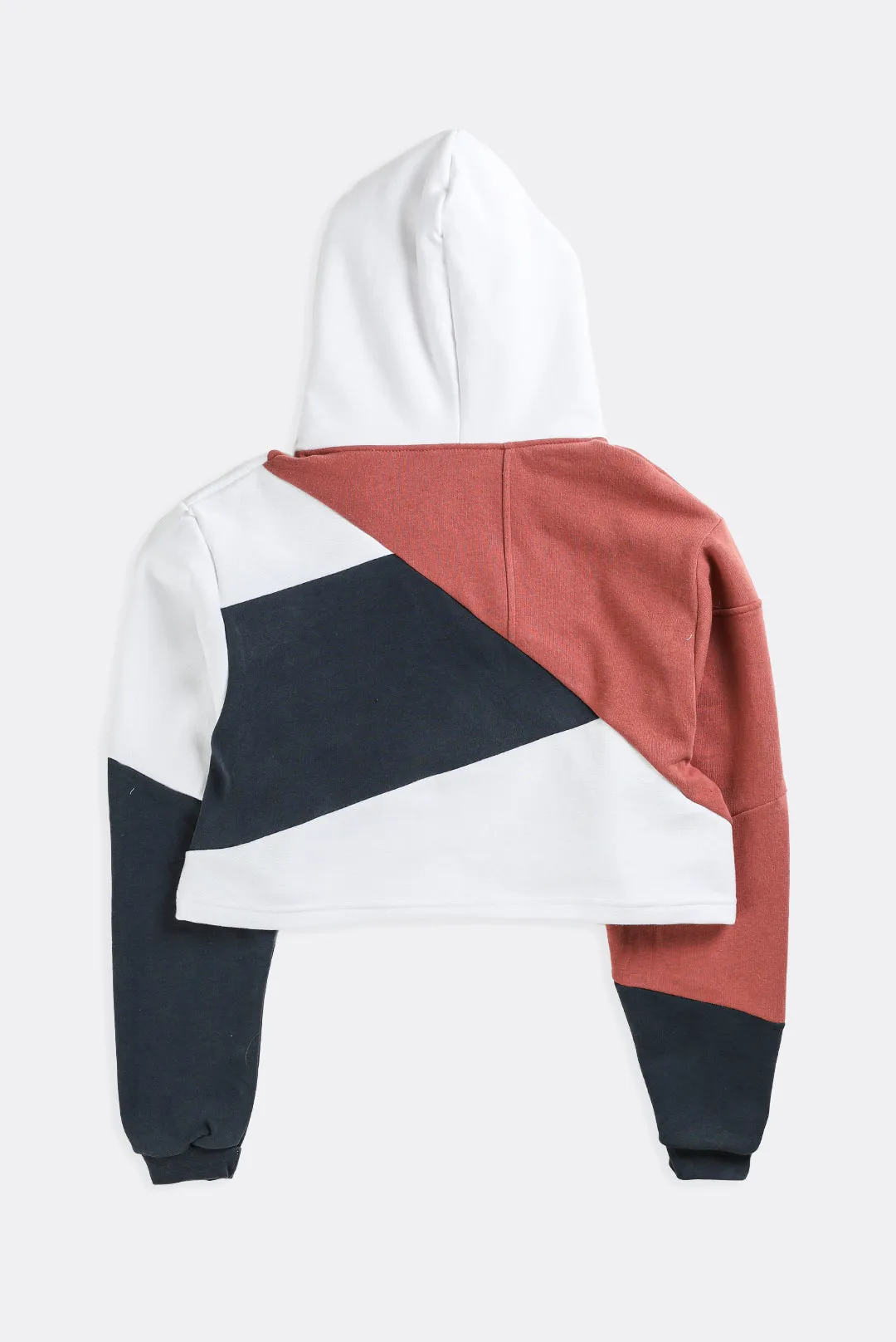 Rework Adidas Patchwork Crop Sweatshirt - S