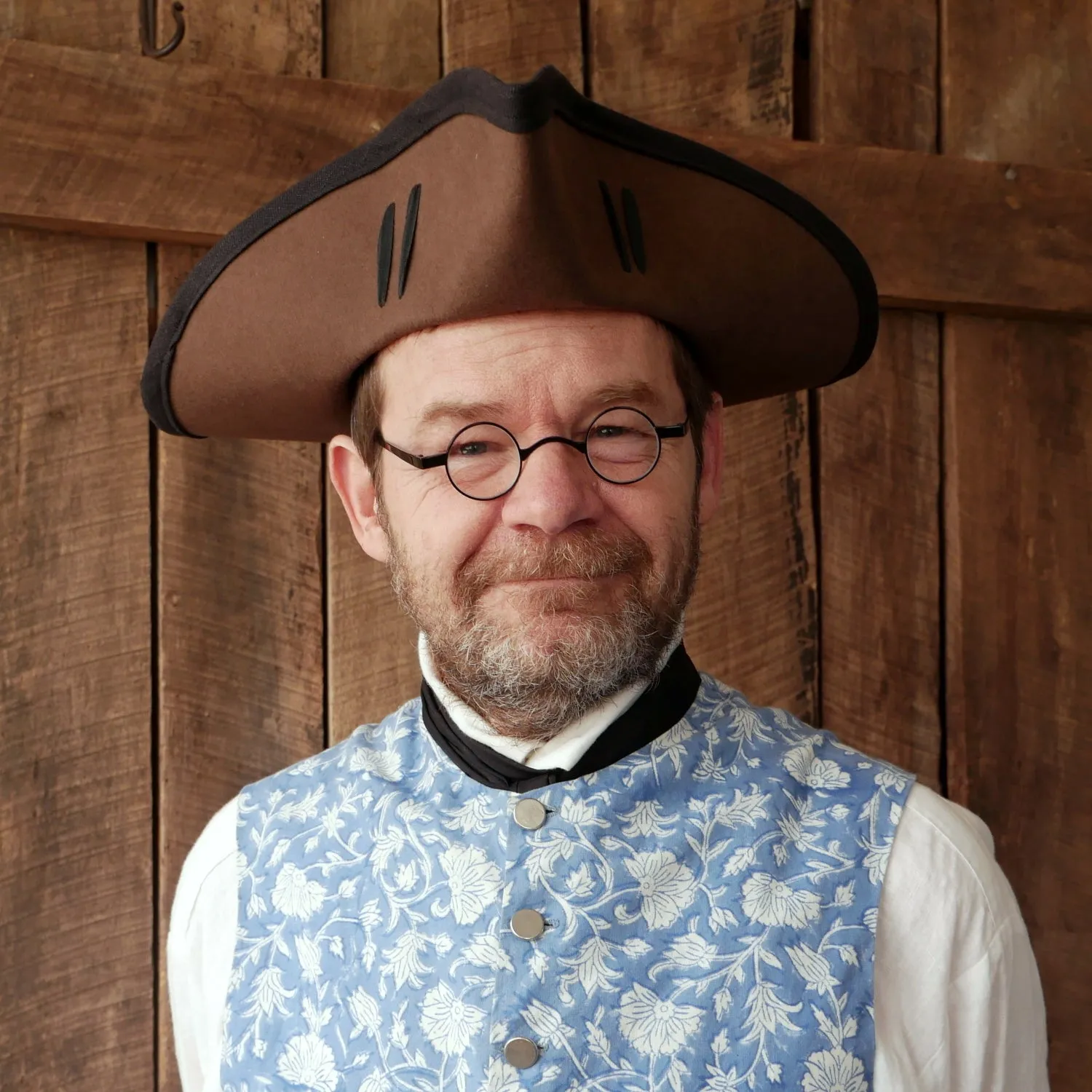 Standard Wool Felt Tricorn Brown