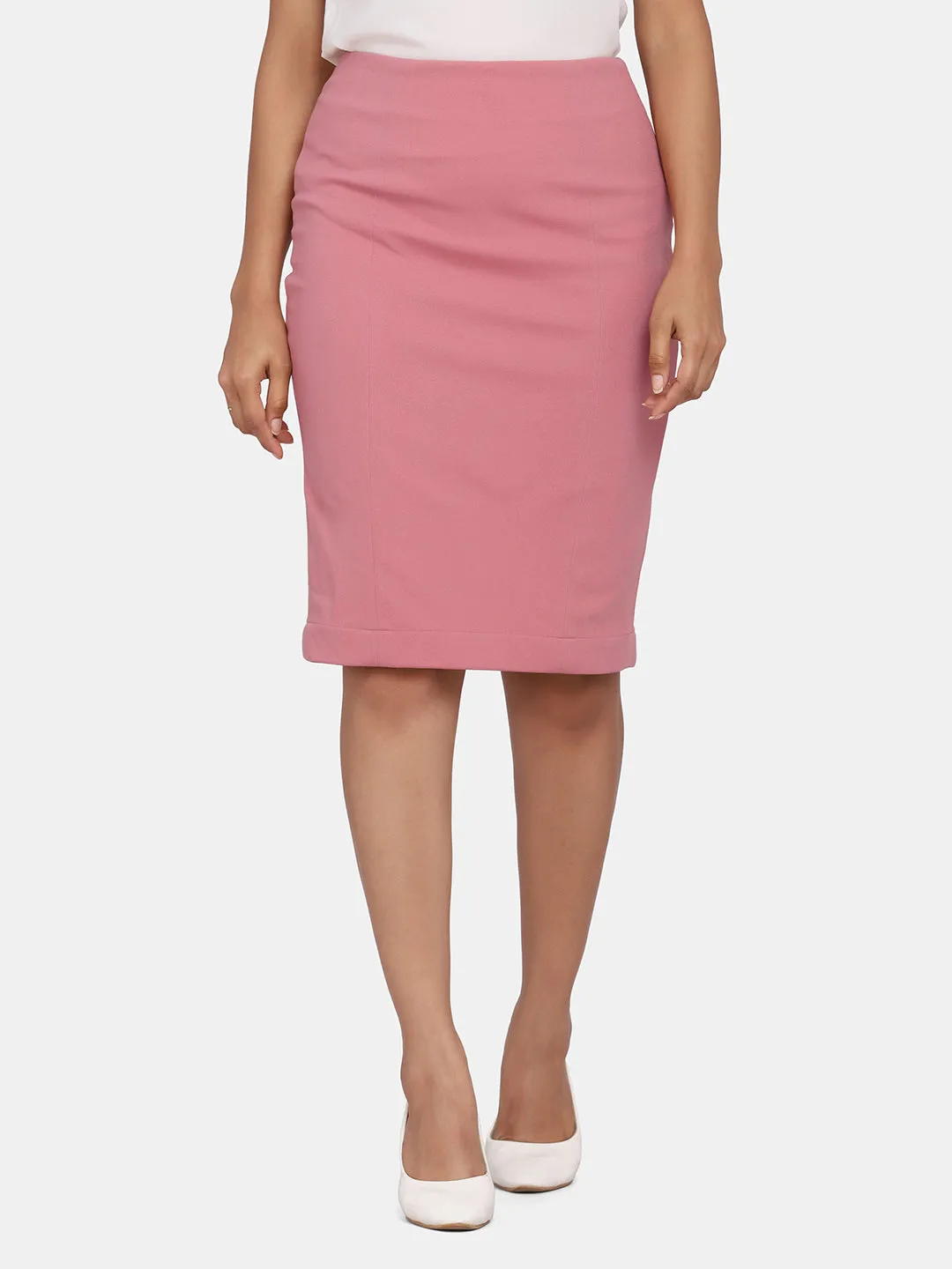 Stretch Pencil Skirt