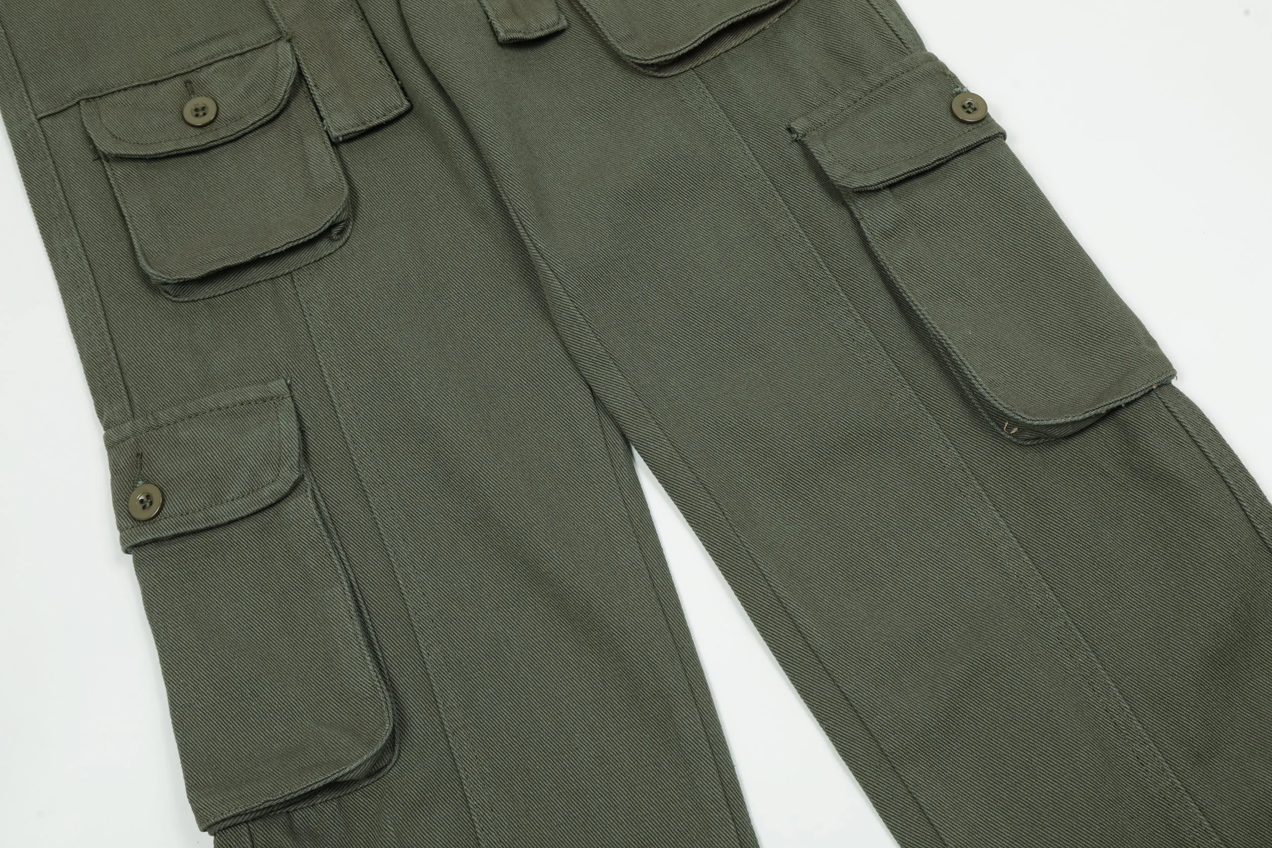 Structured Olive | Tactical Cargo Trousers