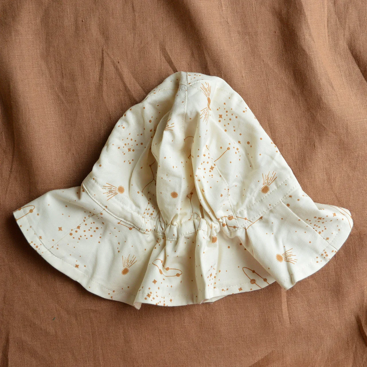 Sun Hat in 100% Organic Cotton - Celestial Print (Newborn-6y )