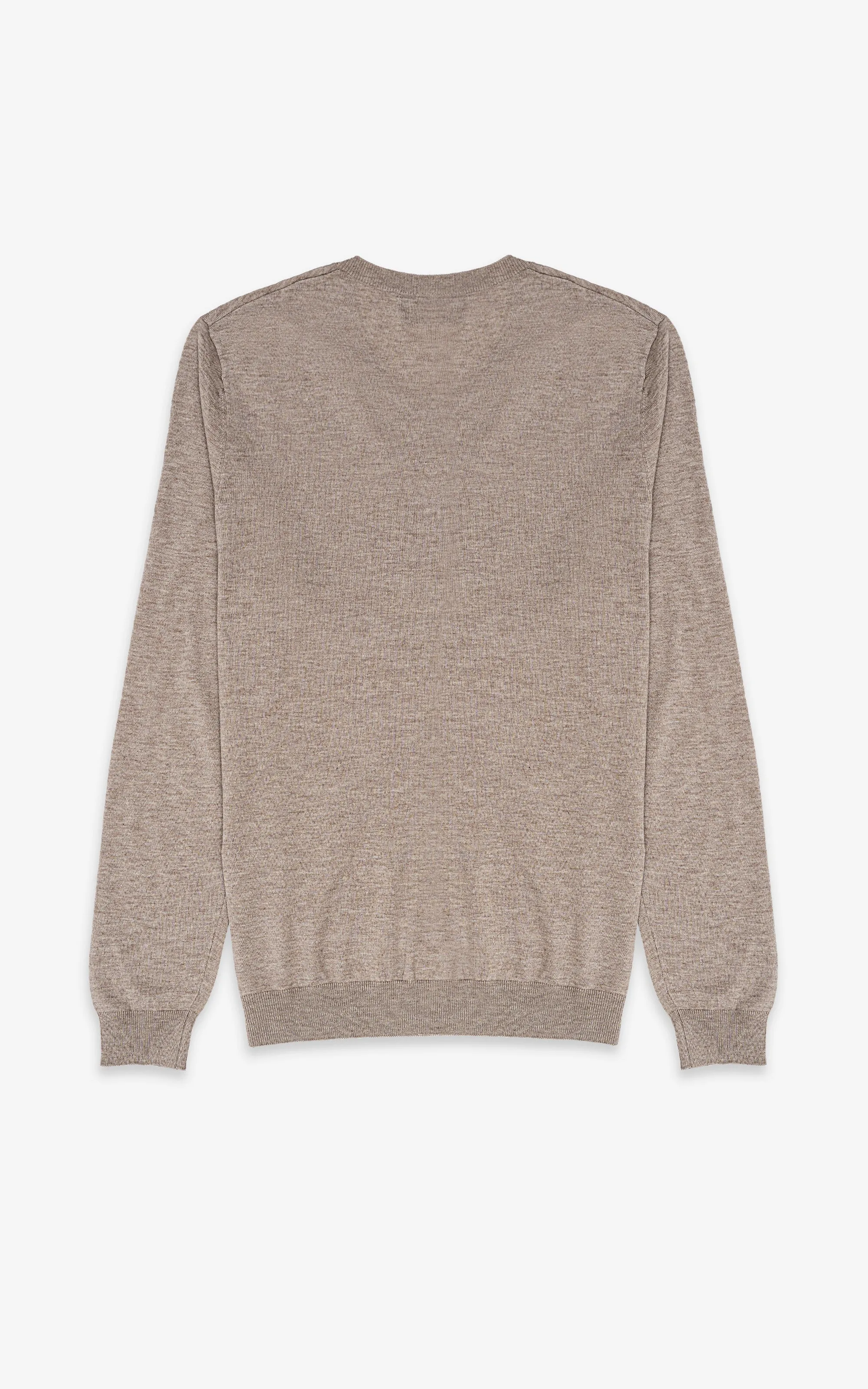 SWEATER V NECK LIGHT BROWN