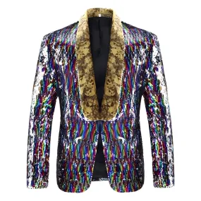 The Jasper Sequin Slim Fit Blazer Suit Jacket