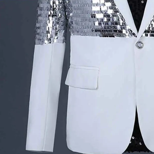 The Jefferson Slim Fit Sequin Blazer Suit Jacket