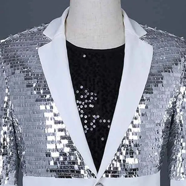 The Jefferson Slim Fit Sequin Blazer Suit Jacket