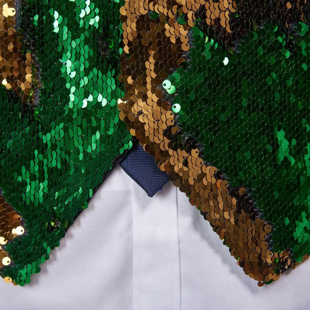 The Manifesto Sequin Vest - Emerald