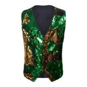 The Manifesto Sequin Vest - Emerald