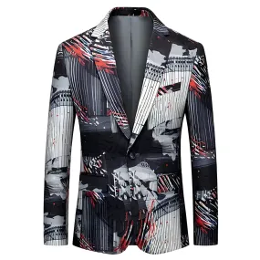 The Monelo Jacquard Slim Fit Blazer Suit Jacket