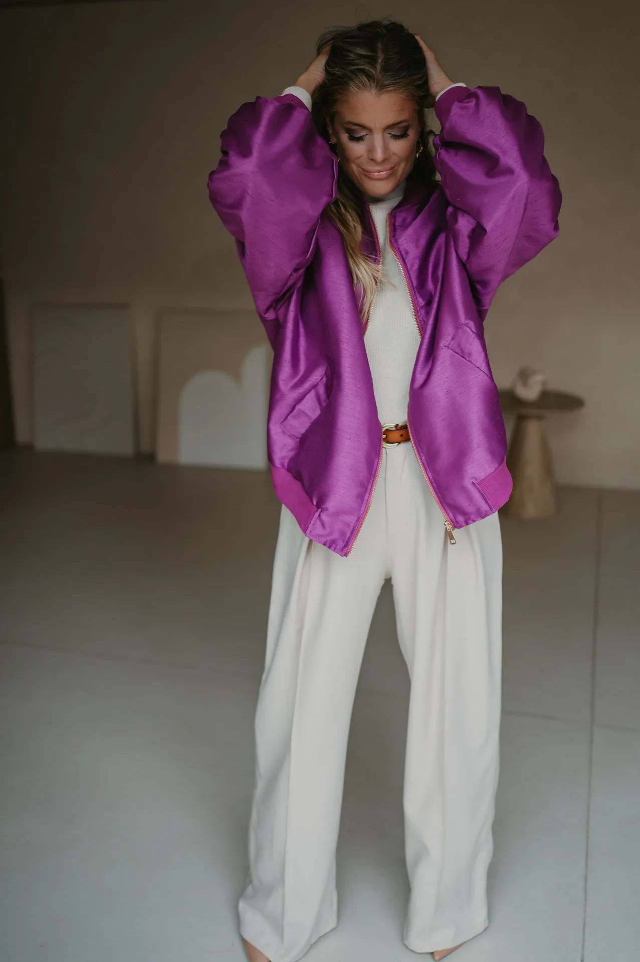 Titolo bomber jacket I Violet