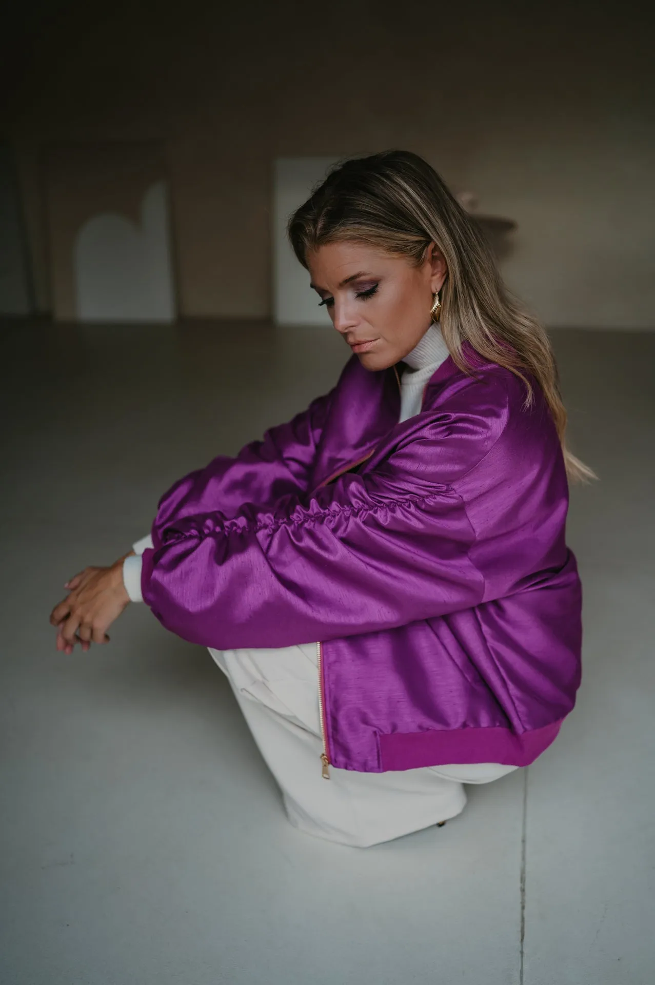 Titolo bomber jacket I Violet