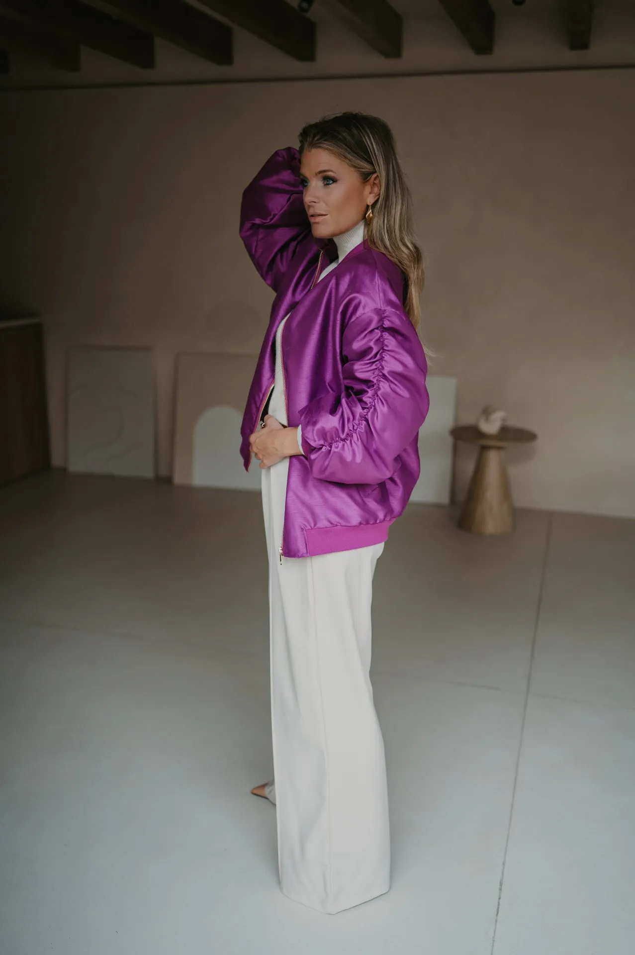 Titolo bomber jacket I Violet