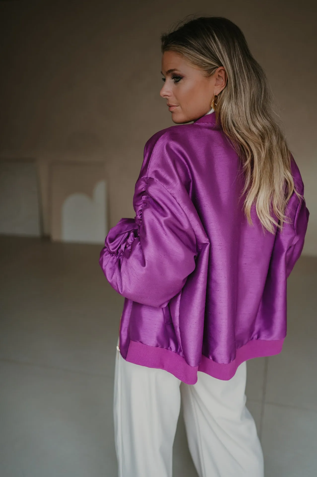 Titolo bomber jacket I Violet