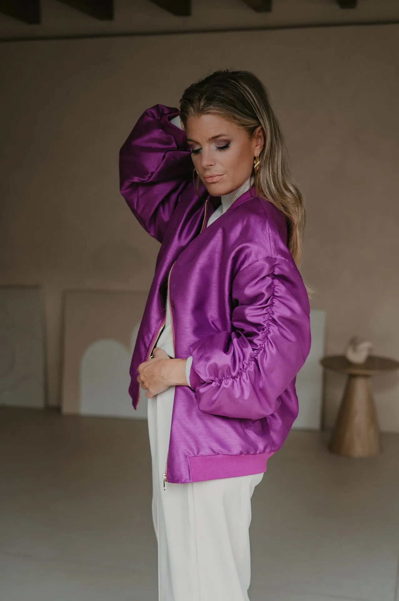 Titolo bomber jacket I Violet