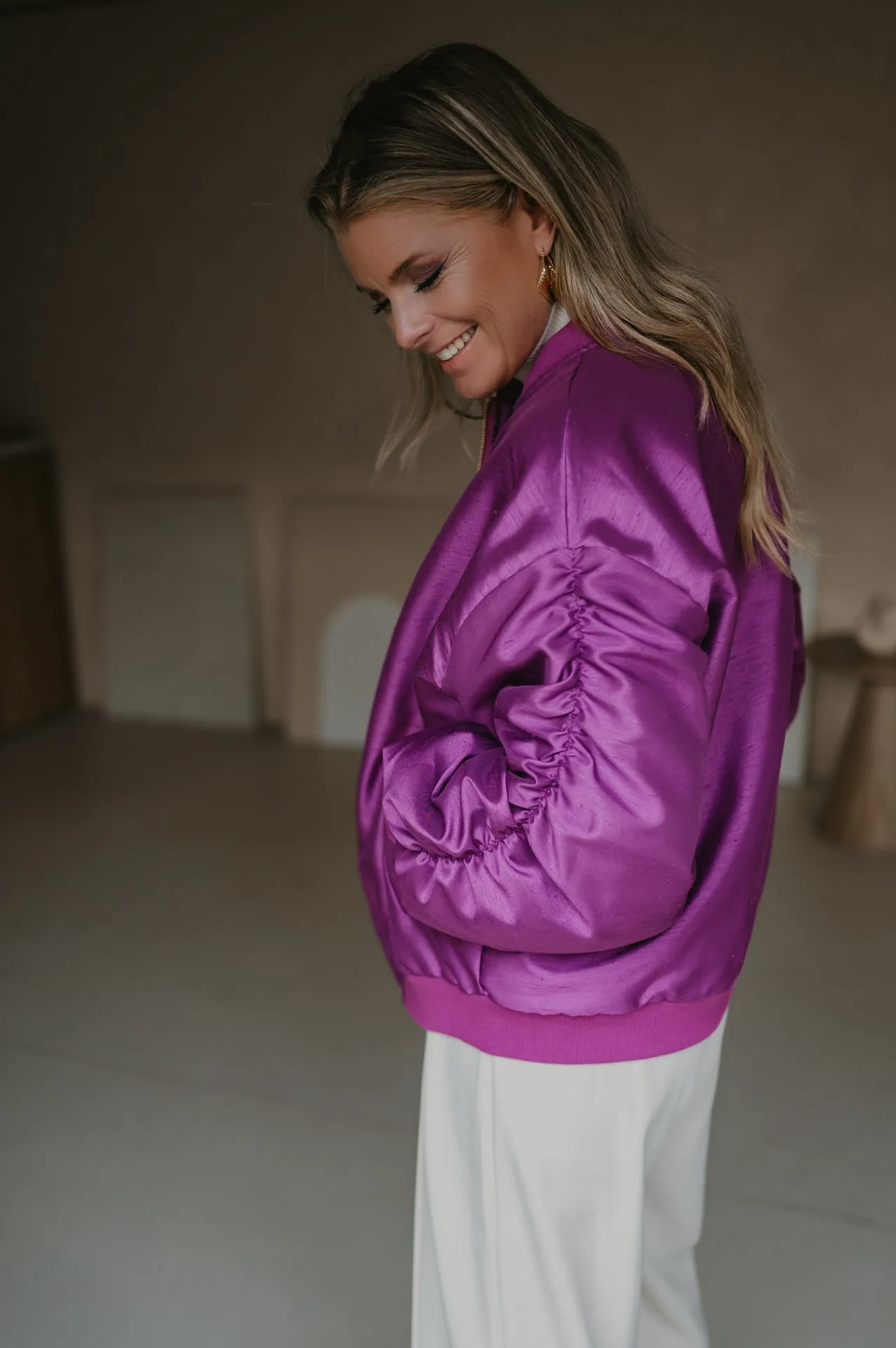 Titolo bomber jacket I Violet