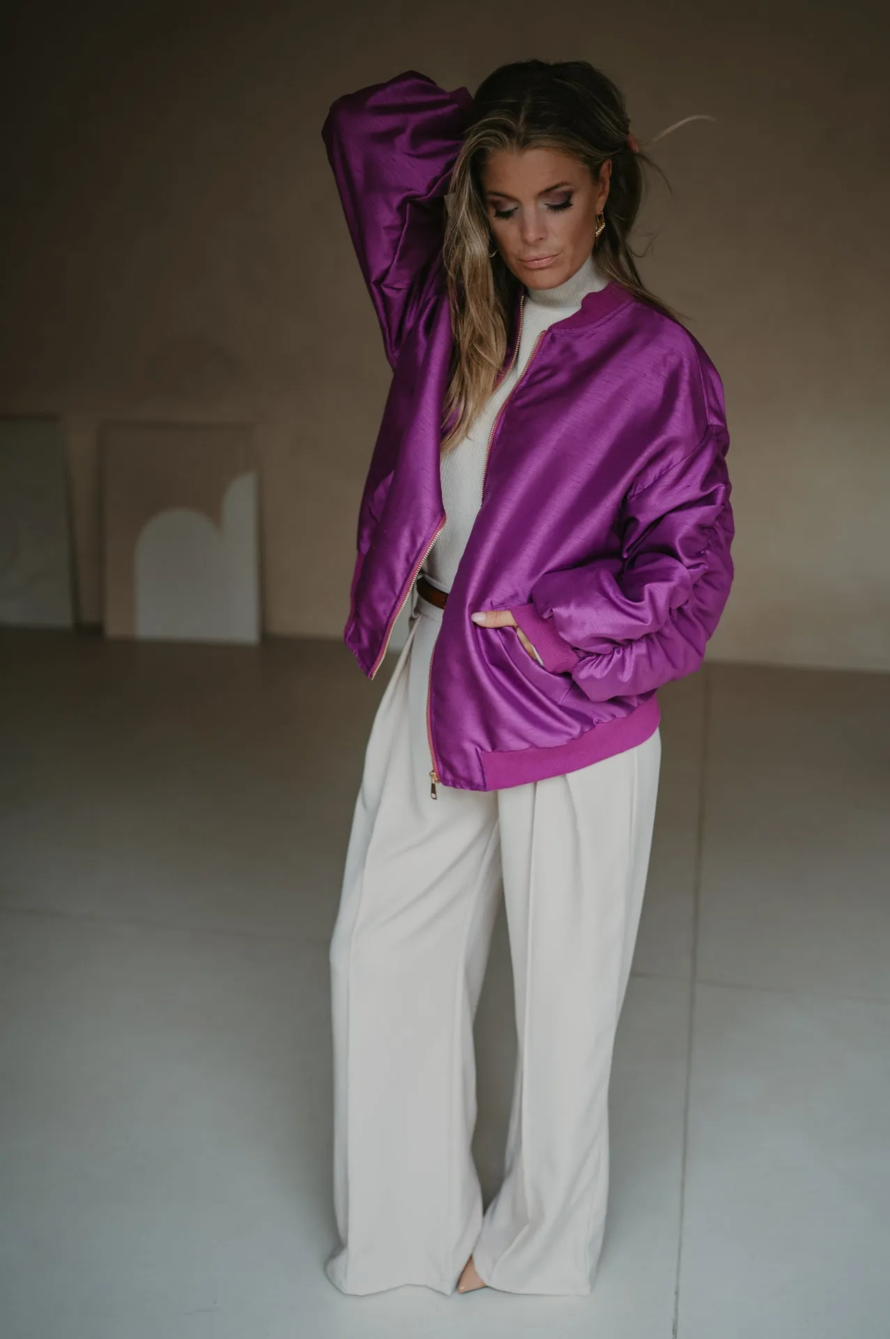 Titolo bomber jacket I Violet