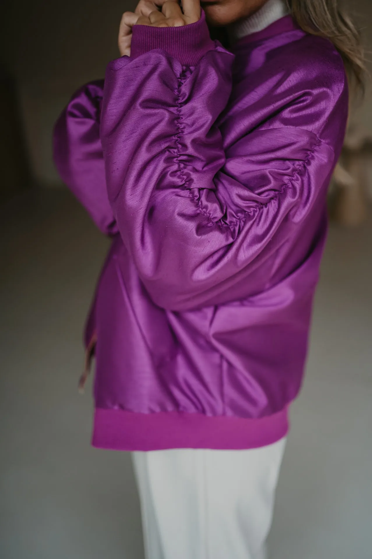 Titolo bomber jacket I Violet