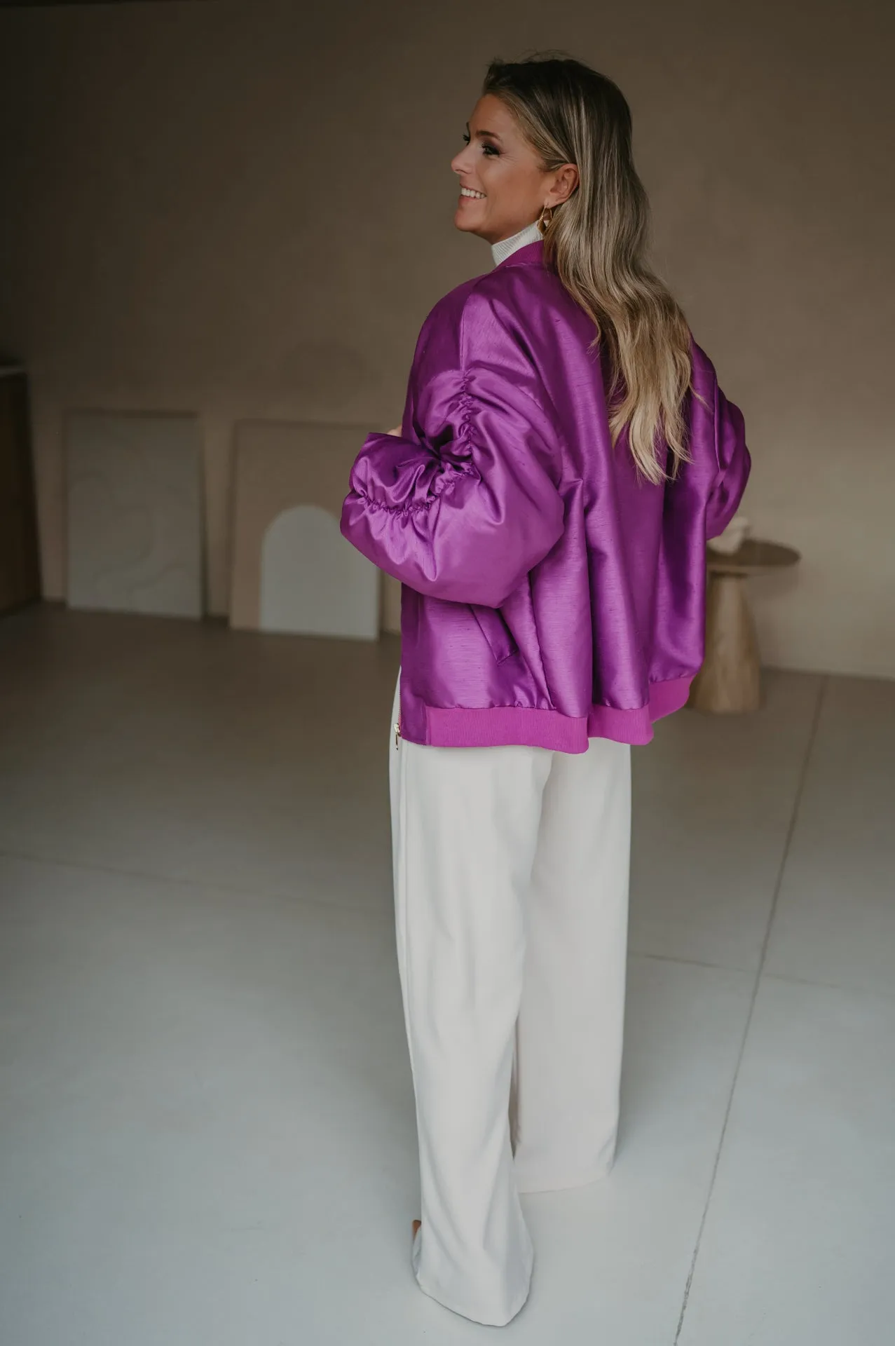 Titolo bomber jacket I Violet