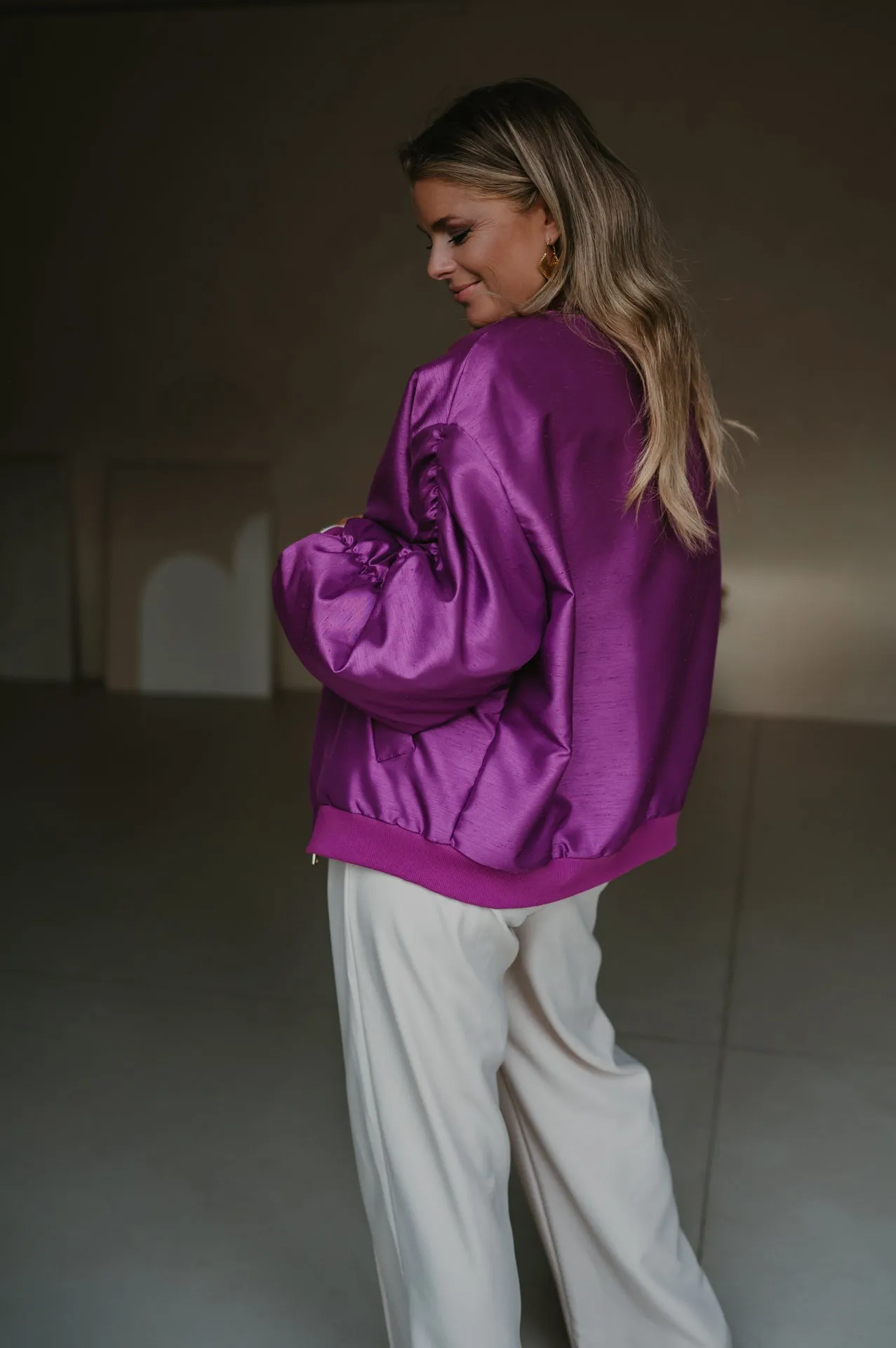 Titolo bomber jacket I Violet