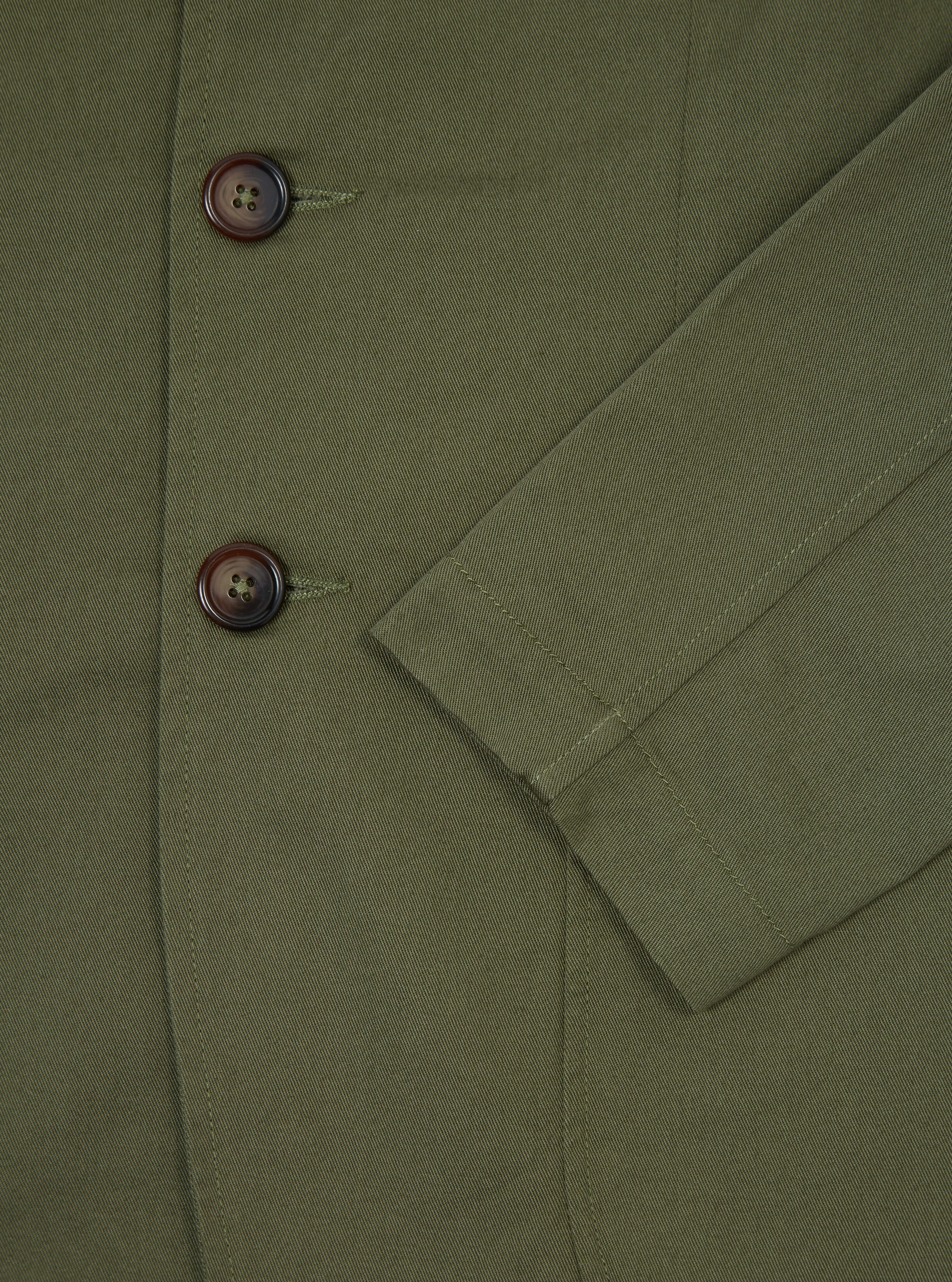 Universal Works London Jacket in Light Olive Twill