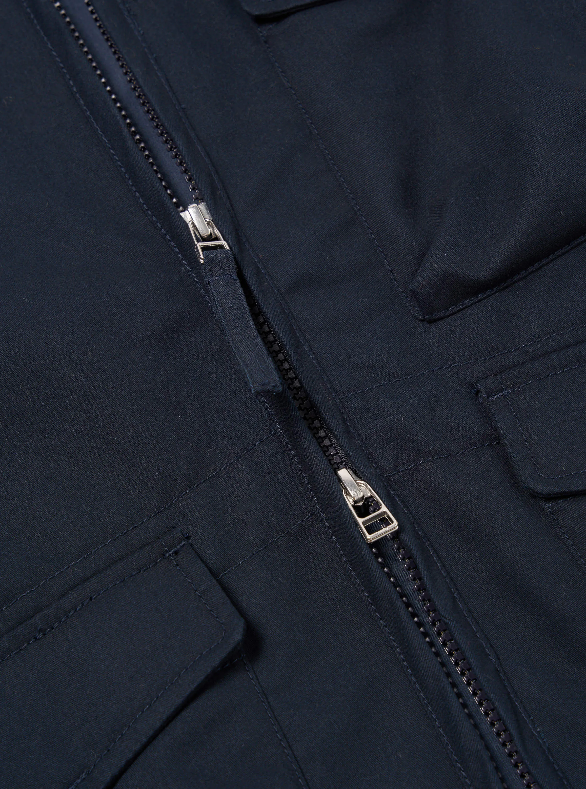 Universal Works Parachute Liner Jacket in Navy Brushed Polytech