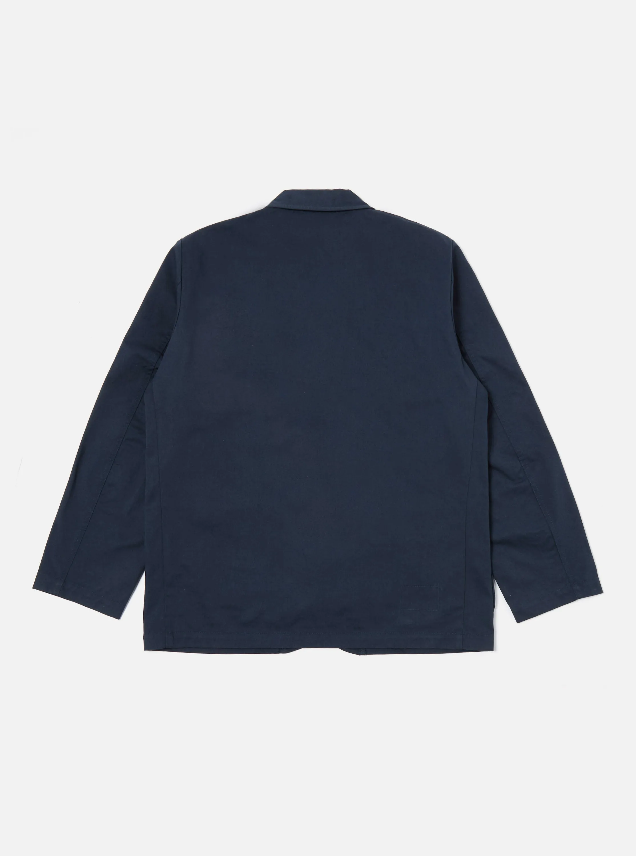 Universal Works Three Button Jacket in Navy Twill