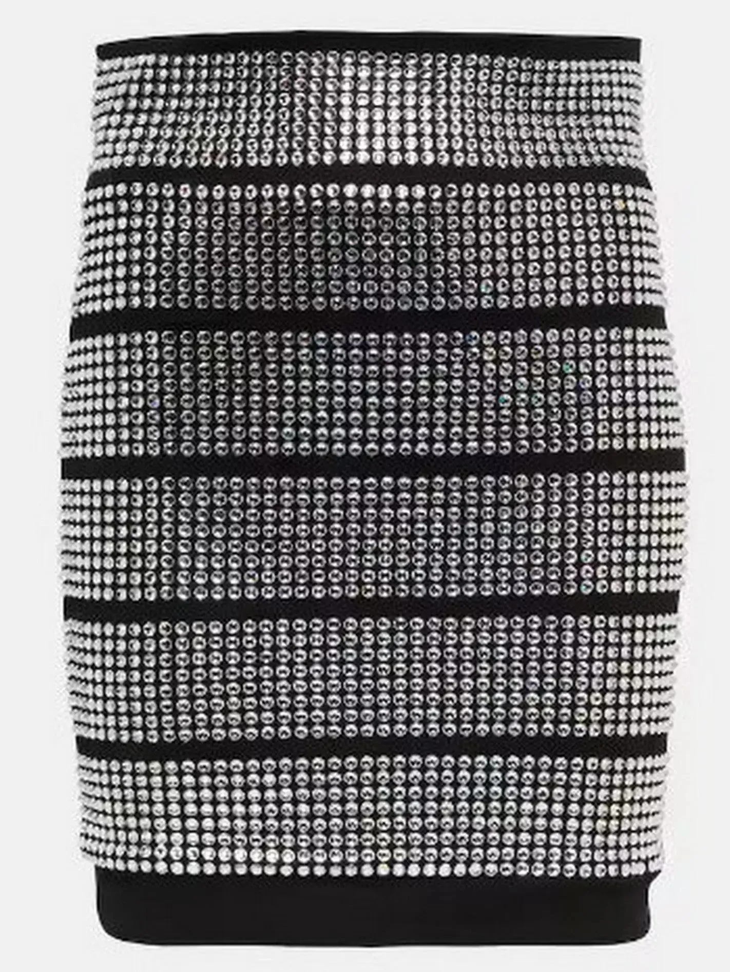 Women’s Crystal-Embellished Paneled Mini Skirt