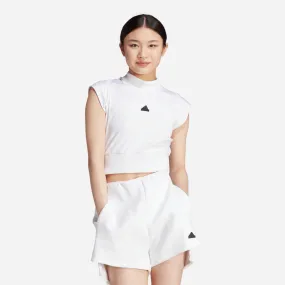 Áo Crop-Top Nữ Adidas Z.N.E. - Trắng